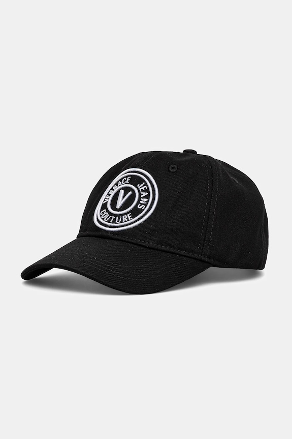 Versace Jeans Couture pamut baseball sapka aplikációval fekete 78HAZK26.ZG366