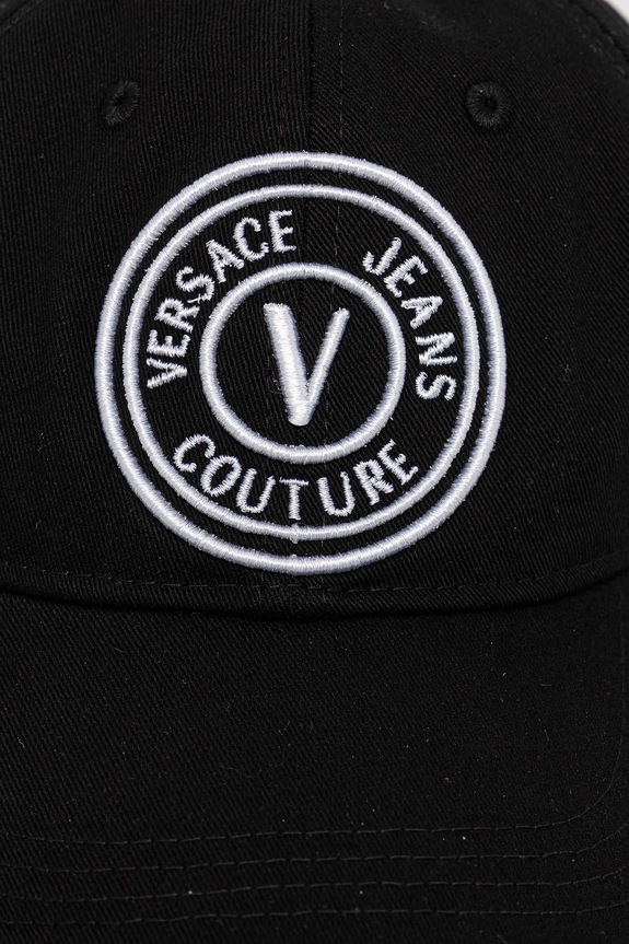 Versace Jeans Couture pamut baseball sapka 78HAZK26.ZG366 fekete SS25