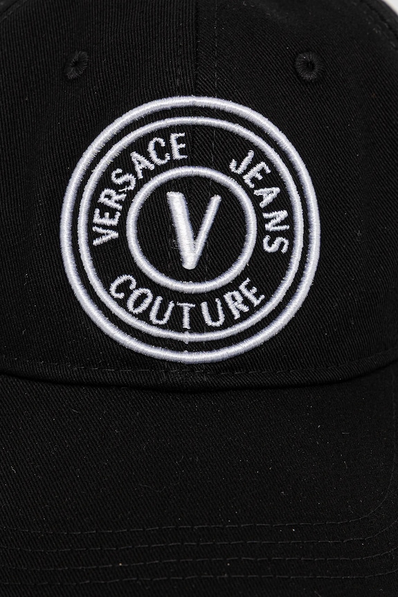 Versace Jeans Couture pamut baseball sapka 78HAZK26.ZG366 fekete SS25