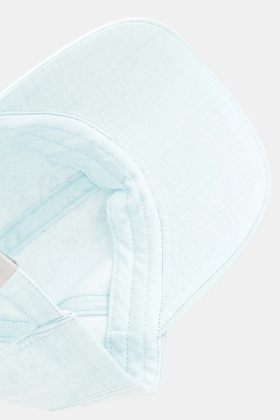 Λινό καπέλο του μπέιζμπολ Vilebrequin CAMO μπλε OMAC1304