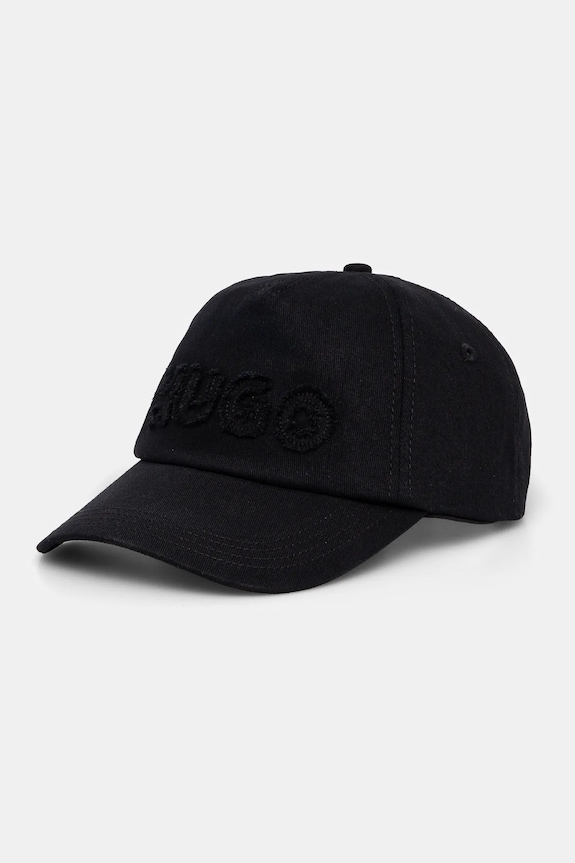 HUGO șapcă de baseball din bumbac bumbac negru 50539561