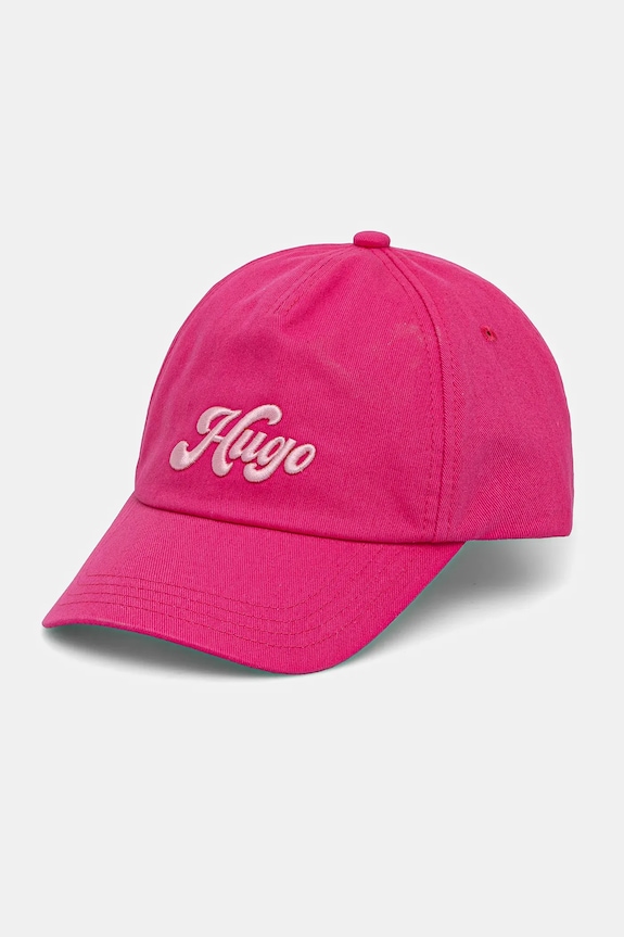 HUGO berretto da baseball in cotone cotone rosa 50539909