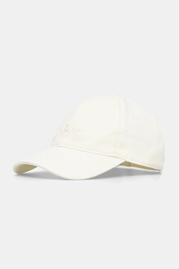 Βαμβακερό καπέλο του μπέιζμπολ BOSS Orange απλικέ λευκό 50540944