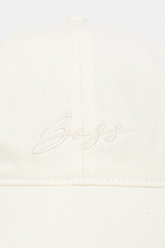 Αξεσουάρ Βαμβακερό καπέλο του μπέιζμπολ BOSS Orange 50540944 λευκό