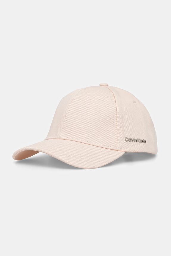 Calvin Klein czapka z daszkiem bawełniana bawełna różowy K60K612910