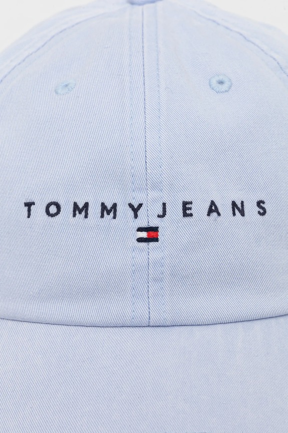 Bavlnená šiltovka Tommy Jeans AW0AW17308 modrá SS25