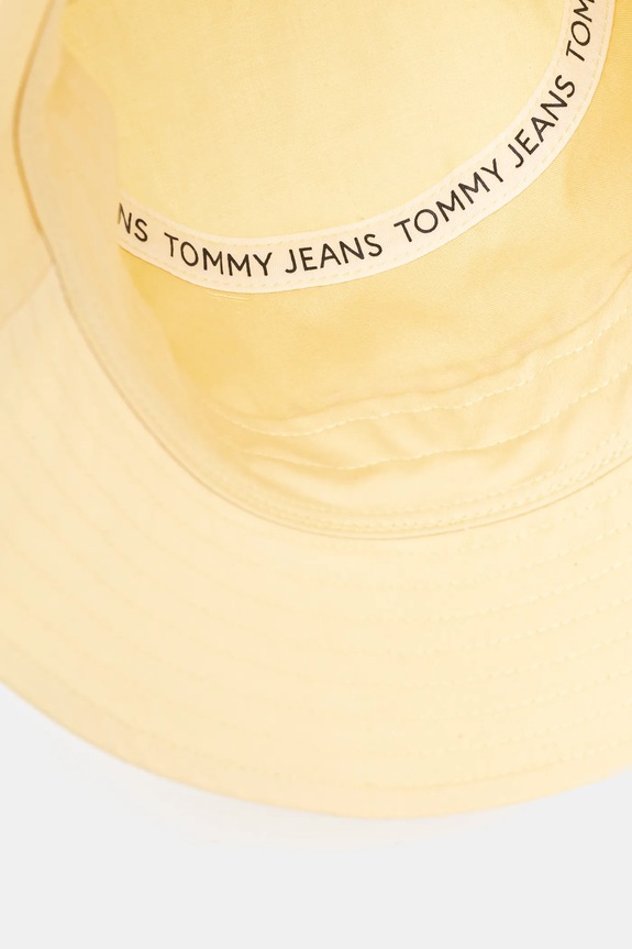 Tommy Jeans kapelusz bawełniany żółty AW0AW17311