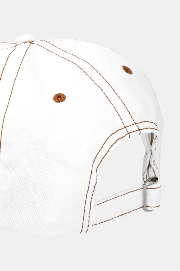 Akcesoria Tommy Jeans czapka z daszkiem bawełniana AW0AW17572 biały