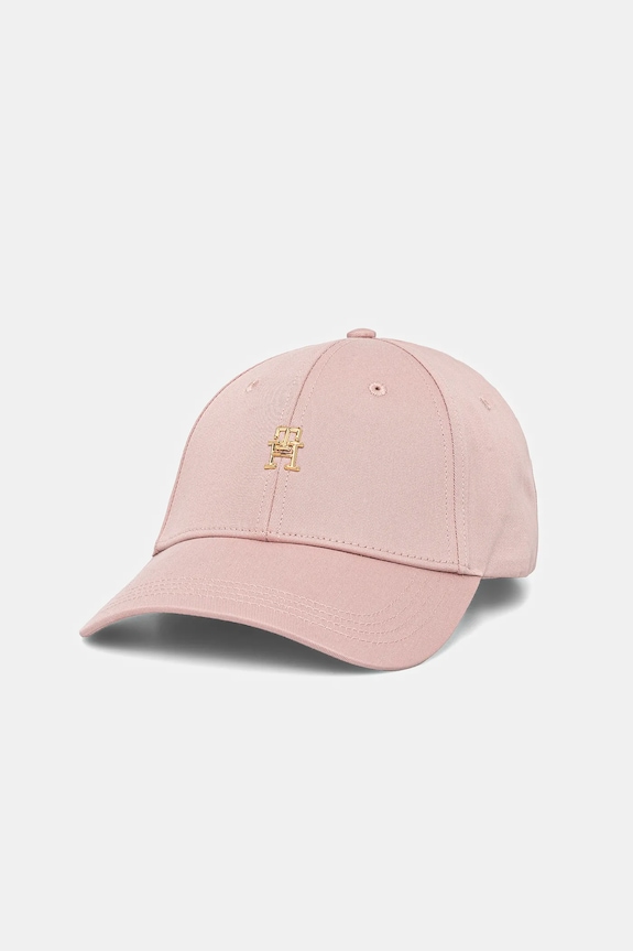 Tommy Hilfiger șapcă de baseball din bumbac bumbac roz AW0AW17128