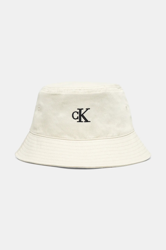 Βαμβακερό καπέλο Calvin Klein Jeans βαμβάκι μπεζ LV04K5020G