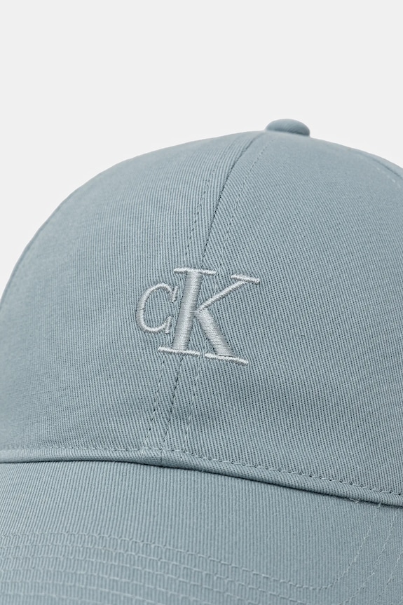 Doplnky Calvin Klein čiapka so šiltom dámska bavlnená LV04K5024G modrá