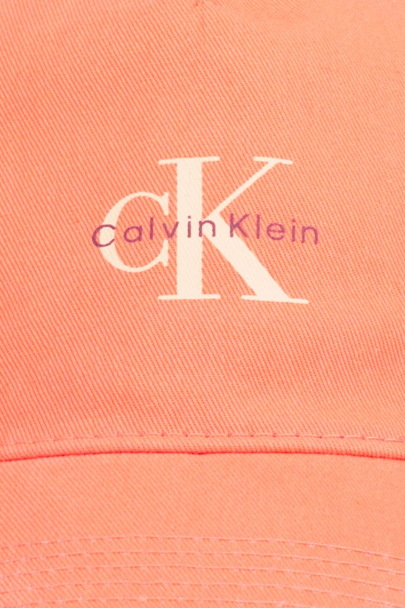 Calvin Klein Jeans Καπέλο μπέιζμπολ γυναικείο βαμβακερό LV04K5027G πορτοκαλί SS26