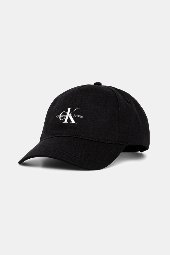 Calvin Klein Jeans baseball cap ženska pamučna crna LV04K5027G