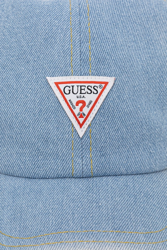 Guess czapka z daszkiem jeansowa AW5288.COT01 granatowy SS25