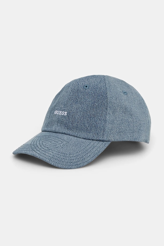 Guess berretto da baseball in cotone cotone blu navy AW5322.COT01