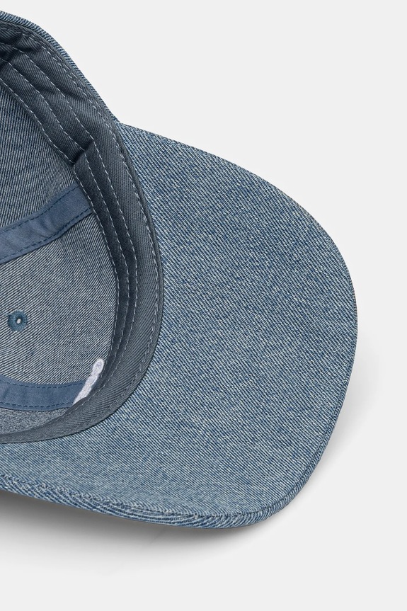 Guess berretto da baseball in cotone blu navy AW5322.COT01