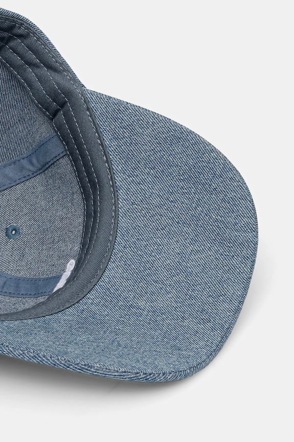 Guess berretto da baseball in cotone blu navy AW5322.COT01