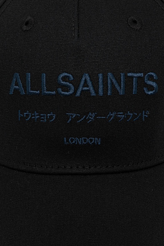 AllSaints czapka z daszkiem bawełniana 29AS101819 czarny AW25