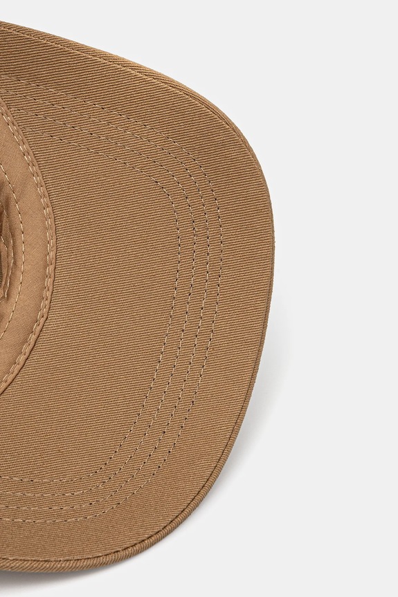 Βαμβακερό καπέλο του μπέιζμπολ Pedro del Hierro καφέ 7759498