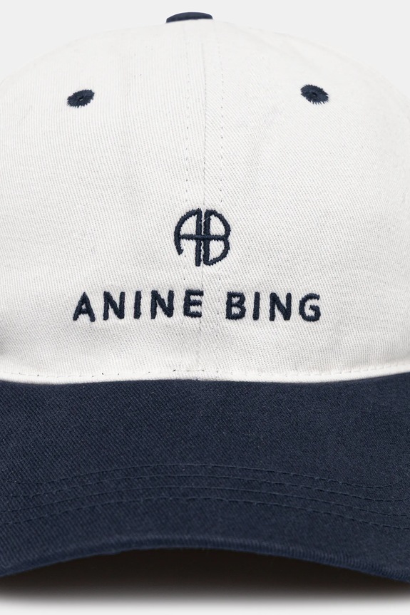 Pamučna kapa sa šiltom Anine Bing Jeremy Baseball Cap A.12.9084 bijela SS25