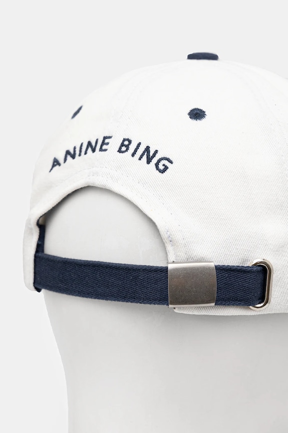 Dodaci Pamučna kapa sa šiltom Anine Bing Jeremy Baseball Cap A.12.9084 bijela