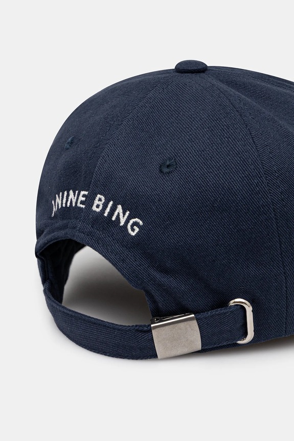 Akcesoria Anine Bing czapka z daszkiem bawełniana Jeremy Baseball Cap A.12.9084 granatowy