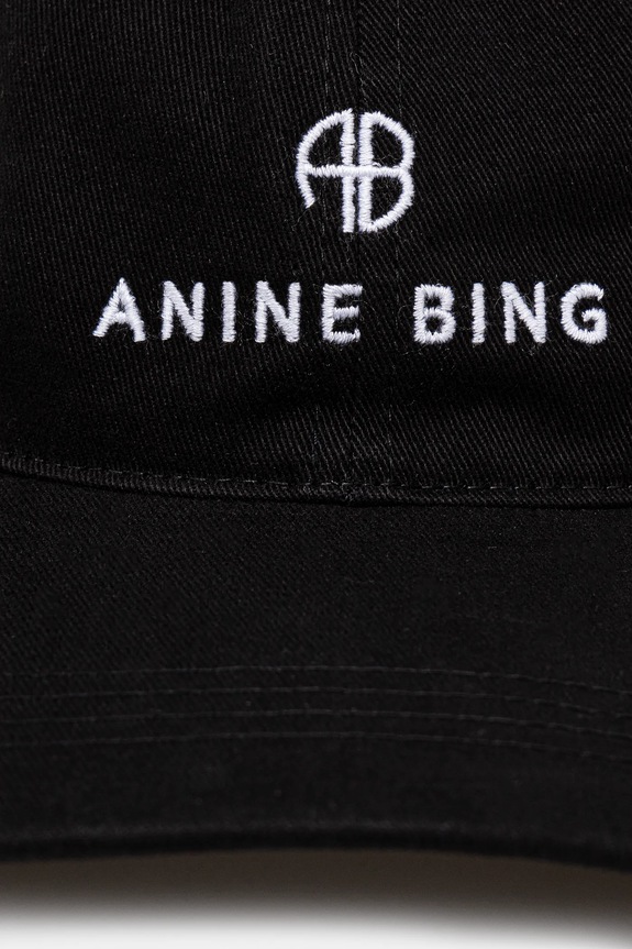 Памучна шапка с козирка Anine Bing Jeremy Baseball Cap S.12.9084 черен SS25