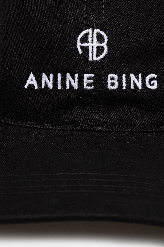 Памучна шапка с козирка Anine Bing Jeremy Baseball Cap S.12.9084 черен SS25