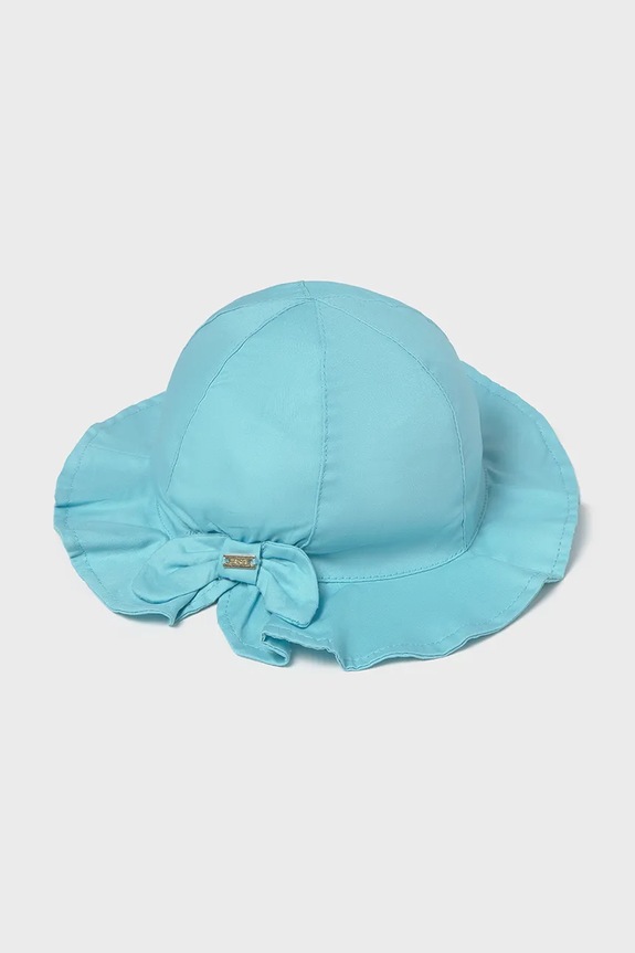 Mayoral kapelusz bawełniany dziecięcy bawełna turkusowy 10879.4J.Baby.PPYA