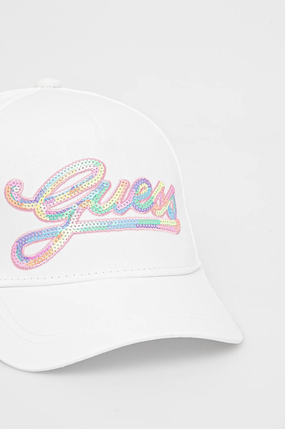 Шапка с козирка Guess J5GZ39.WO08O.PPYA бял SS25