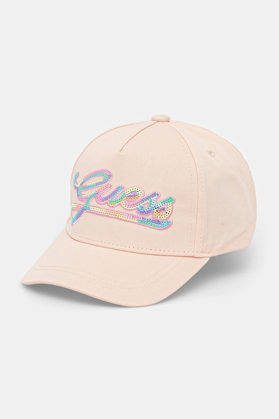 Шапка с козирка Guess ситен оранжев J5GZ39.WO08O.PPYA