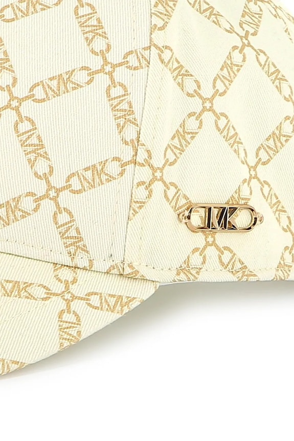 Otroška bombažna bejzbolska kapa Michael Kors bež R30259