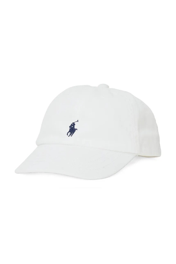Detská bavlnená šiltovka Polo Ralph Lauren bavlna biela 320552489001