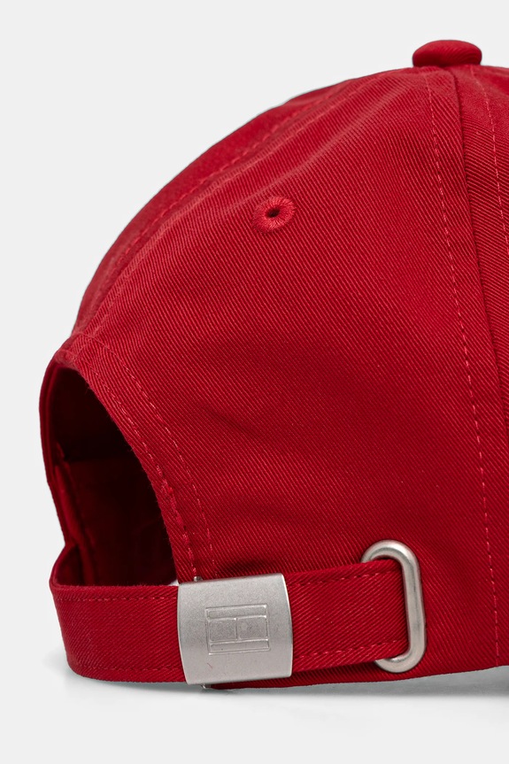 CHLAPEC Dětská bavlněná kšiltovka Tommy Hilfiger AU0AU01528.PPYA červená