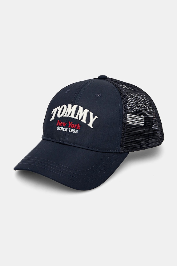 Tommy Hilfiger czapka z daszkiem dziecięca aplikacja granatowy AU0AU01953.PPYA