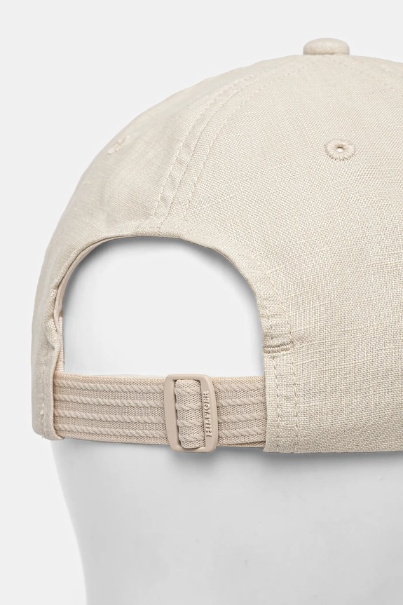 Chłopiec Tommy Hilfiger czapka z daszkiem bawełniana dziecięca AU0AU01954.PPYA beżowy