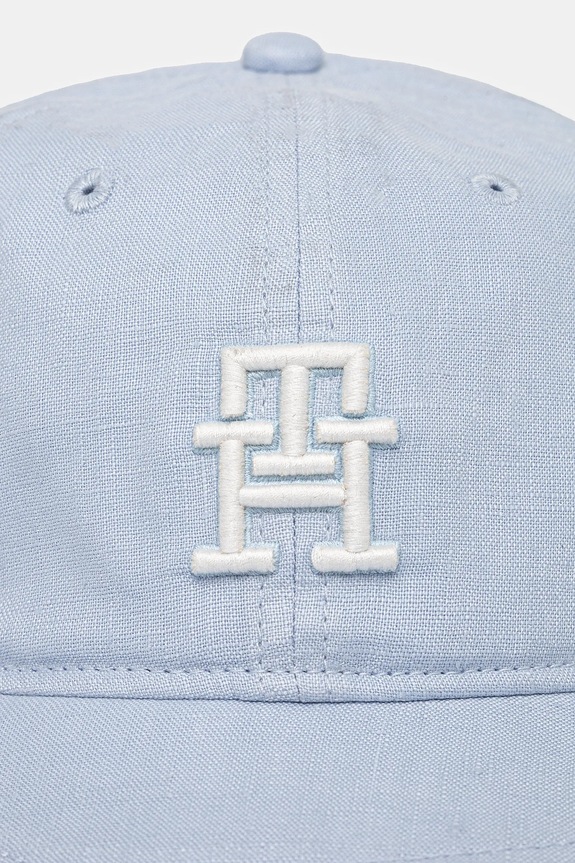 Dětská bavlněná kšiltovka Tommy Hilfiger AU0AU01954.PPYA modrá SS25