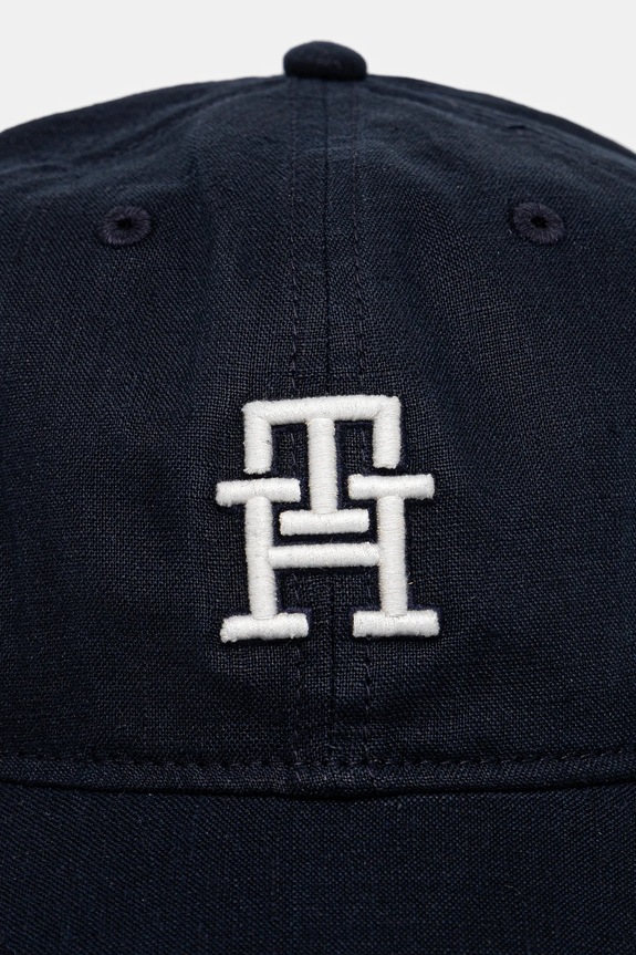 Tommy Hilfiger cappello con visiera in cotone bambini AU0AU01954.PPYA blu navy SS25