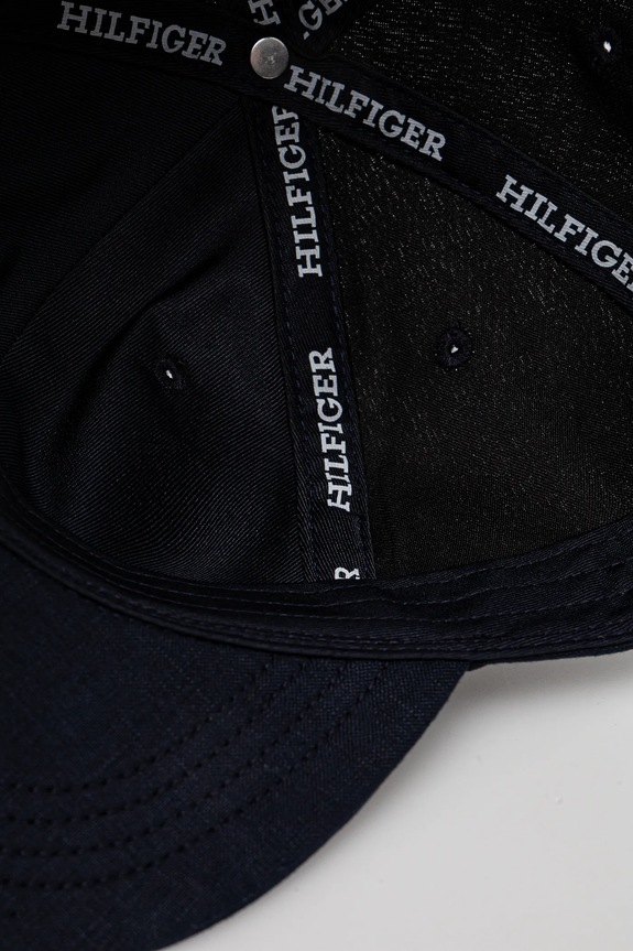 Tommy Hilfiger cappello con visiera in cotone bambini blu navy AU0AU01954.PPYA