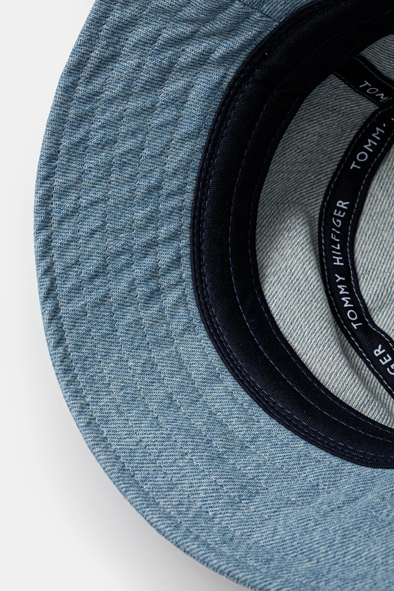 Παιδικό βαμβακερό καπέλο Tommy Hilfiger μπλε AU0AU01965.PPYA