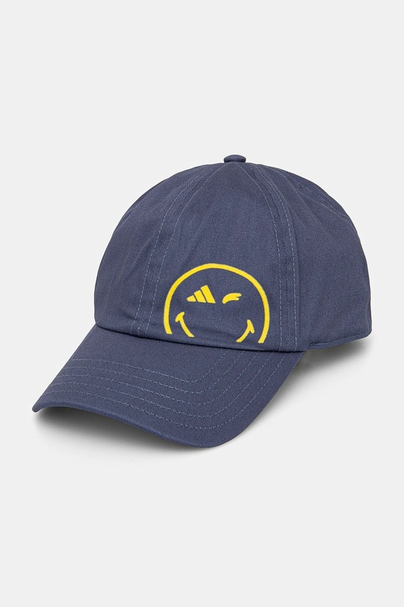 Detská bavlnená šiltovka adidas Performance SMILEY bavlna tmavomodrá JG5803