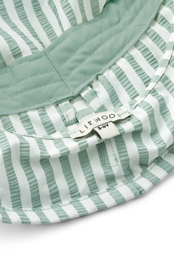 Dječji šešir Liewood Damona Stripe Sun Hat tirkizna LW19938