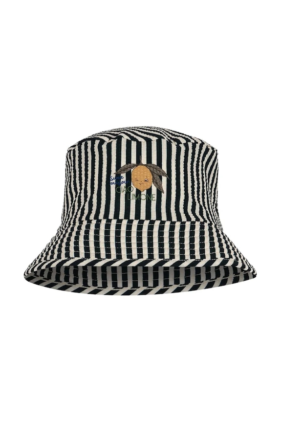Dětský klobouk Konges Sløjd SEER ASNOU BUCKET HAT GRS KS102497 černá SS25