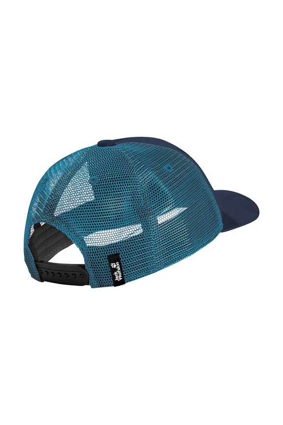 Chłopiec Jack Wolfskin czapka z daszkiem dziecięca ANIMAL MESH CAP K 1908565 granatowy