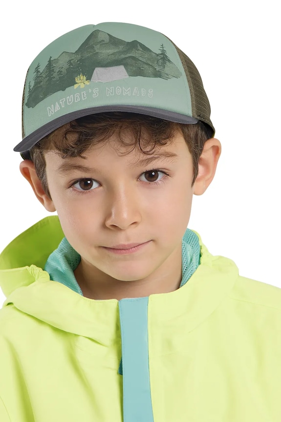 Jack Wolfskin czapka z daszkiem dziecięca ANIMAL MESH CAP K zielony 1908565