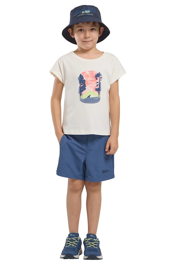 Παιδικό καπέλο Jack Wolfskin WOODS BUCKET HAT K A63679 σκούρο μπλε