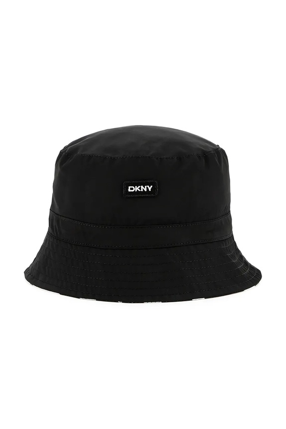 Dkny kapelusz dwustronny dziecięcy D62101 czarny SS25