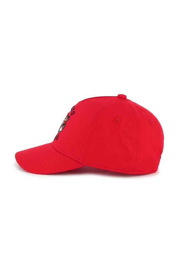 Παιδικό βαμβακερό καπέλο μπέιζμπολ Kenzo Kids κόκκινο K60880.44.50