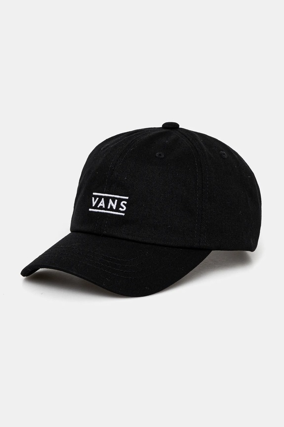 Detská bavlnená šiltovka Vans HALF BOX CURVED BILL JOCKEY bavlna čierna VN000J4TBLK1
