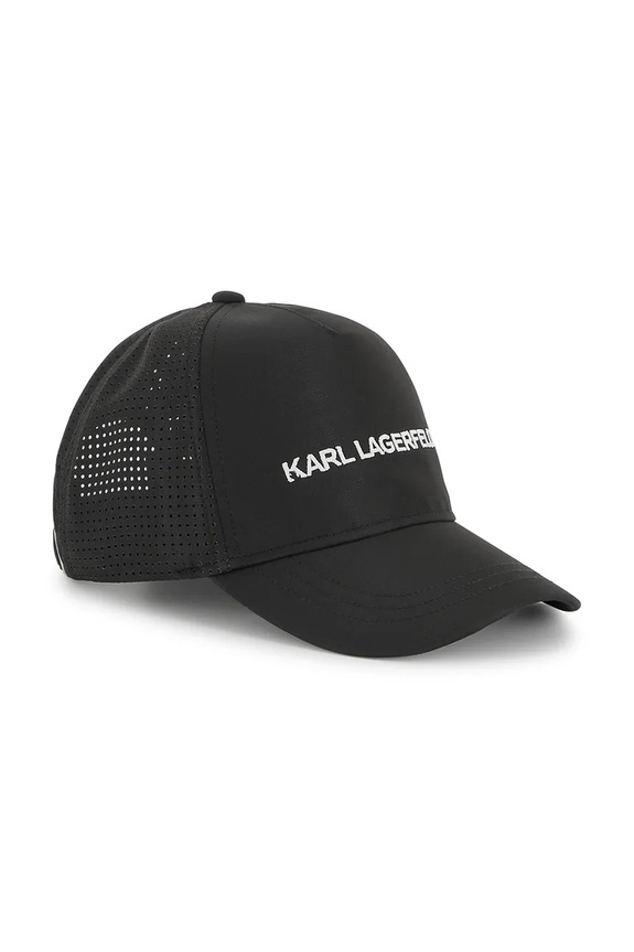 Karl Lagerfeld czapka z daszkiem dziecięca Z30395 czarny SS25